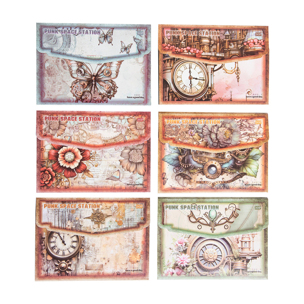 30 Pcs Punk Theme Scrapbook Paper PKKJZ