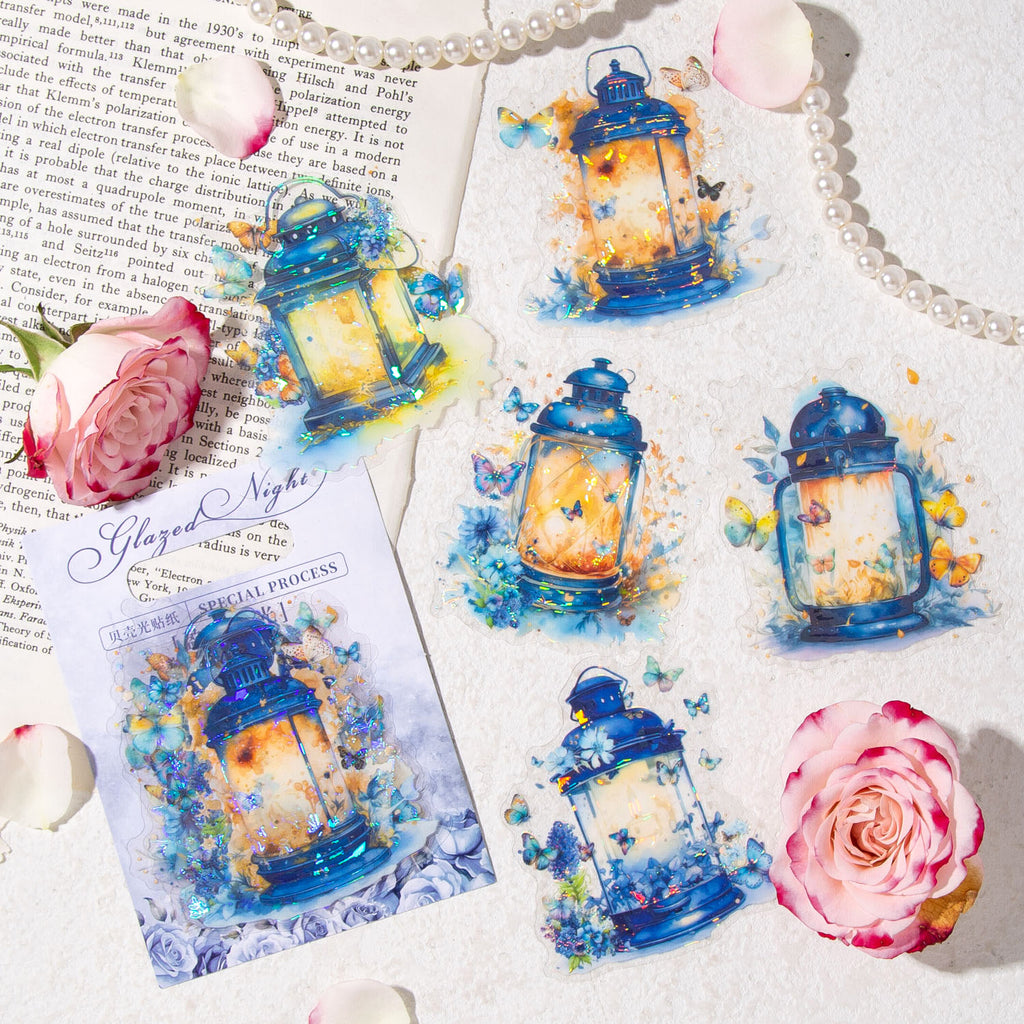 10 Pcs Night Light PET Stickers LLYS