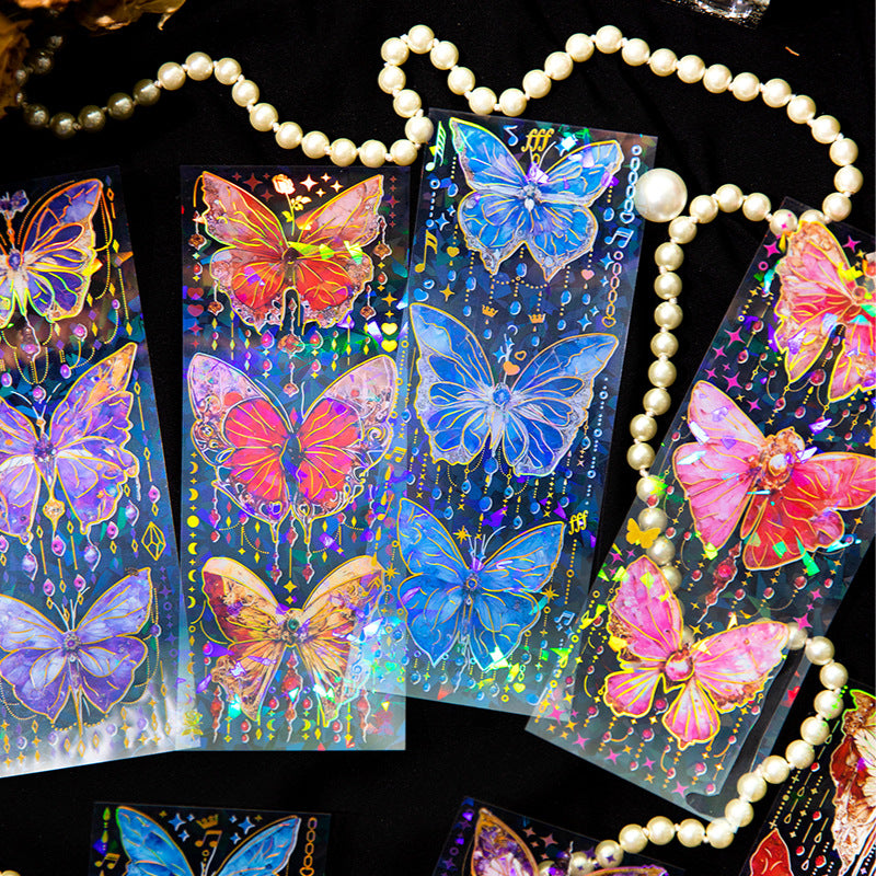 3pcs Butterfly PET Stickers RMSG
