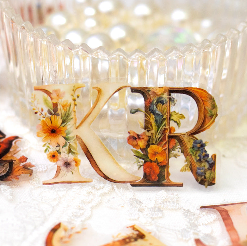 80Pcs PET Letter Stickers TYHH