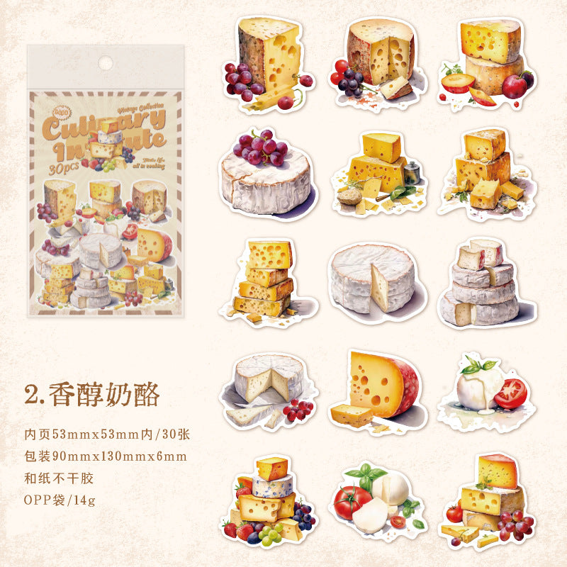 30Pcs Dessert Stickesr MSXY