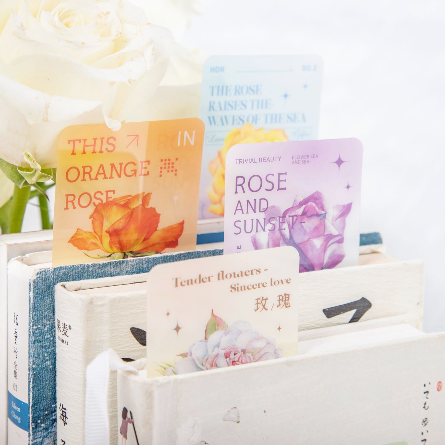 5 pcs Flower PVC Bookmark MGJD