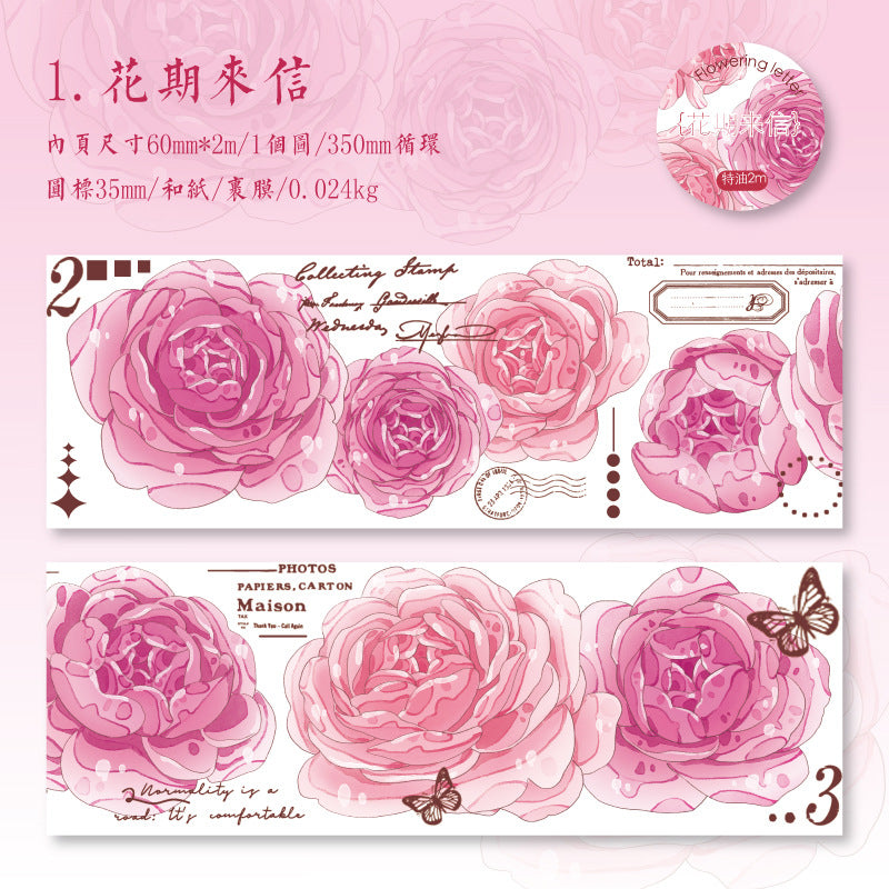 1 Roll Rose Washi Tape FGHH