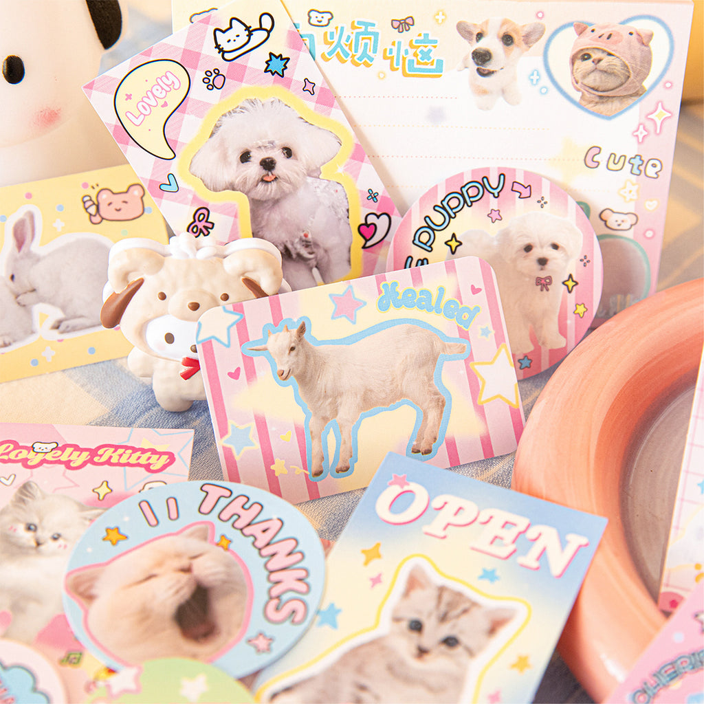 30pcs Animal Pet Stickers ABLY