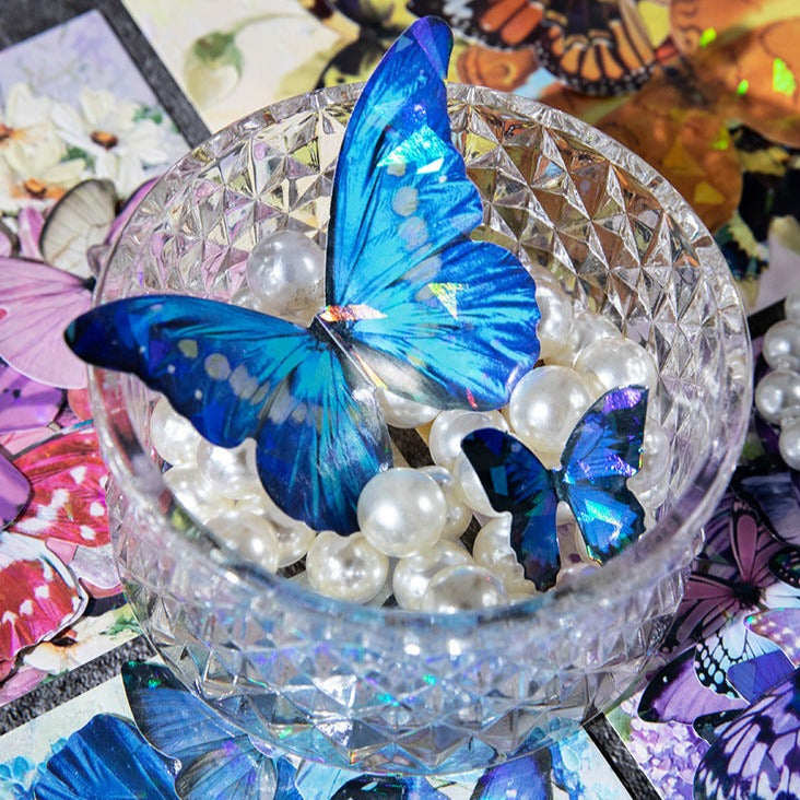 30PCS PET Butterfly Stickers HDYJ