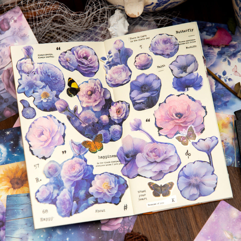 30 Pcs Floral Scrapbook Paper DCHH