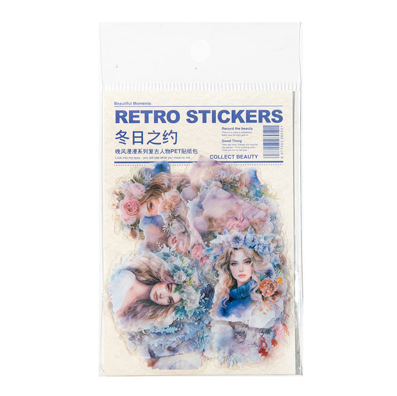 40 Pcs PET Ladies Stickers WFMM