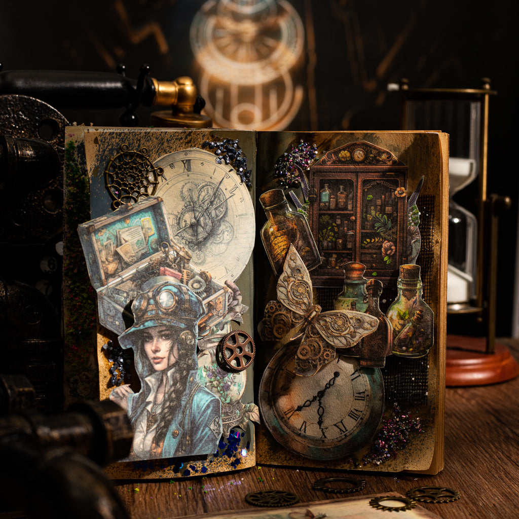 30 Pcs Punk Theme Scrapbook Paper PKKJZ