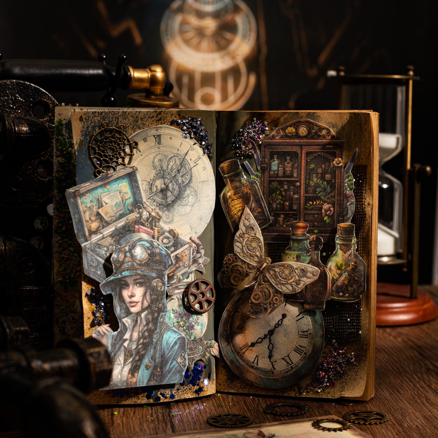 30 Pcs Punk Theme Scrapbook Paper PKKJZ