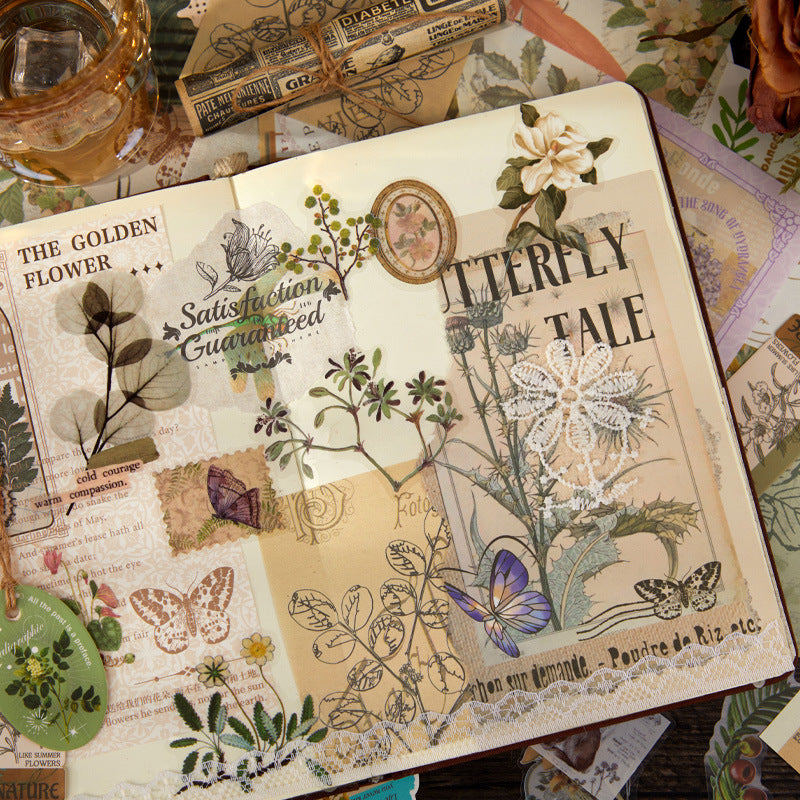 90pcs Vintage Scrapbook Supplies Kit FGXS