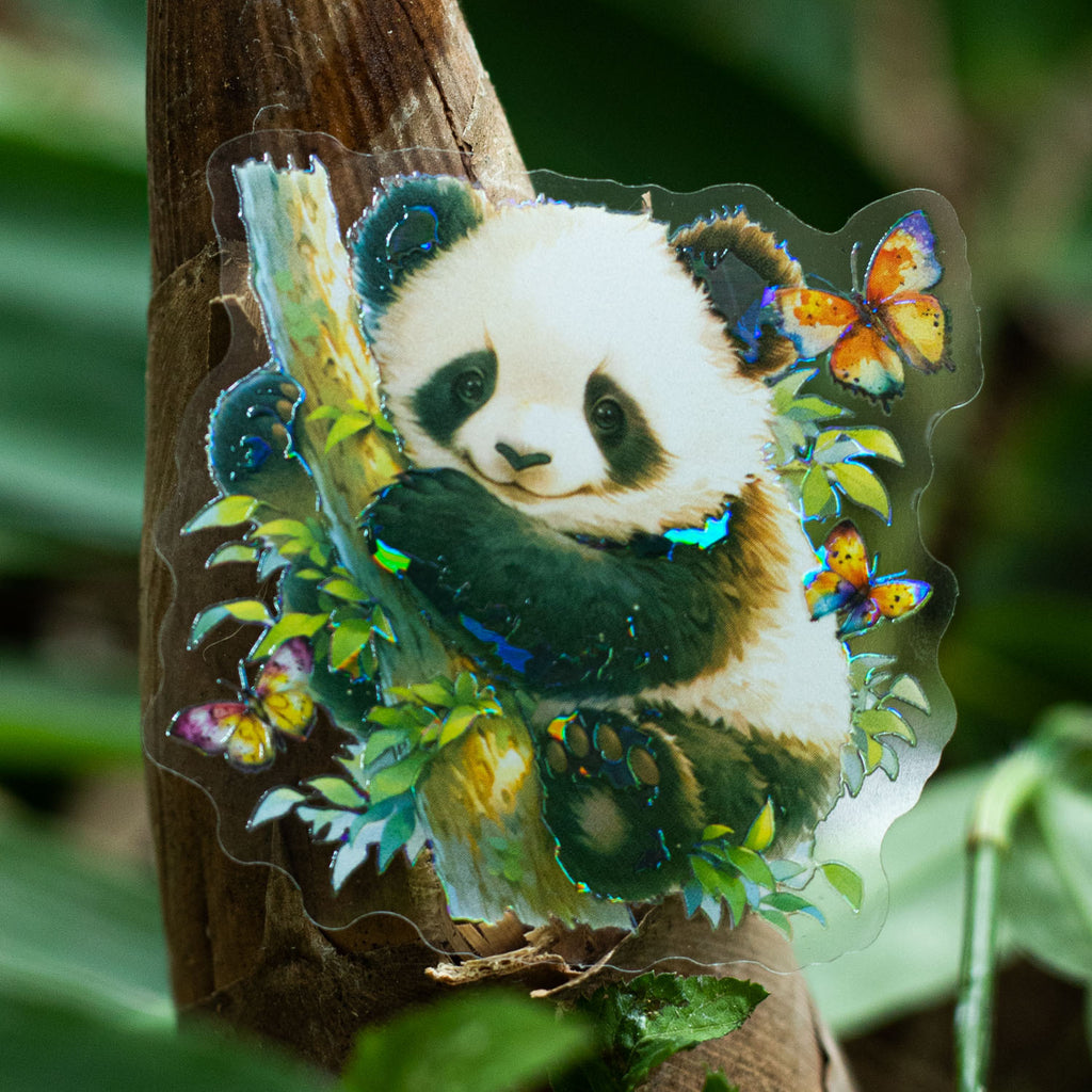 10pcs PET Panda Stickers SSMB