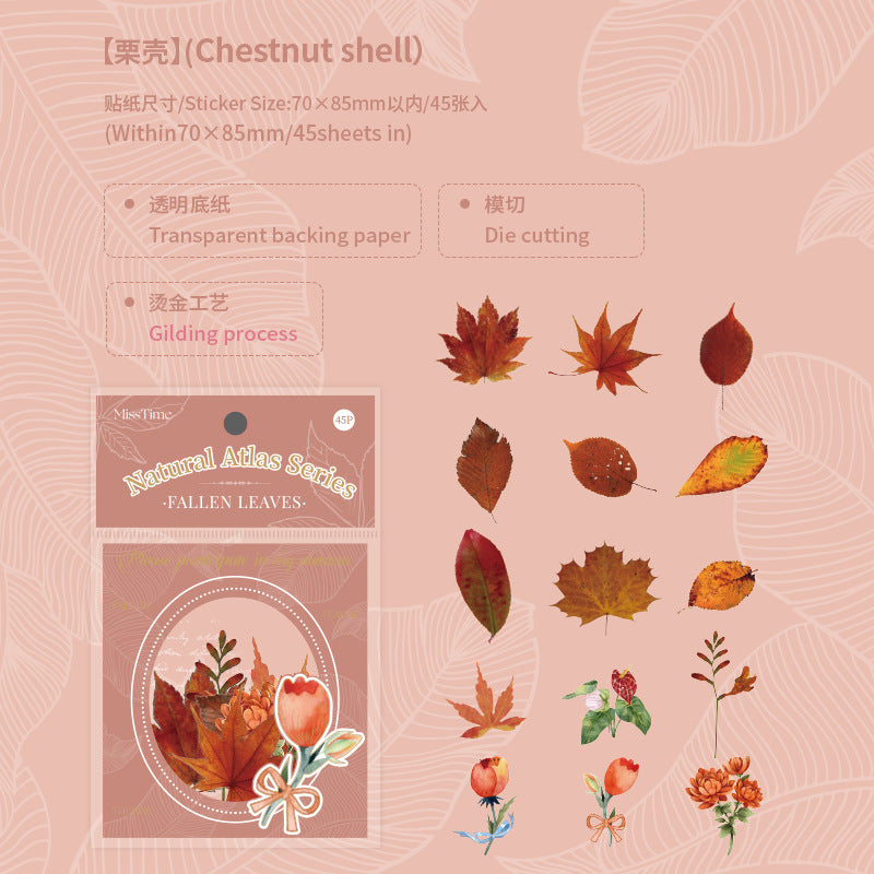 45pcs Scrapbook Stickers FDXL