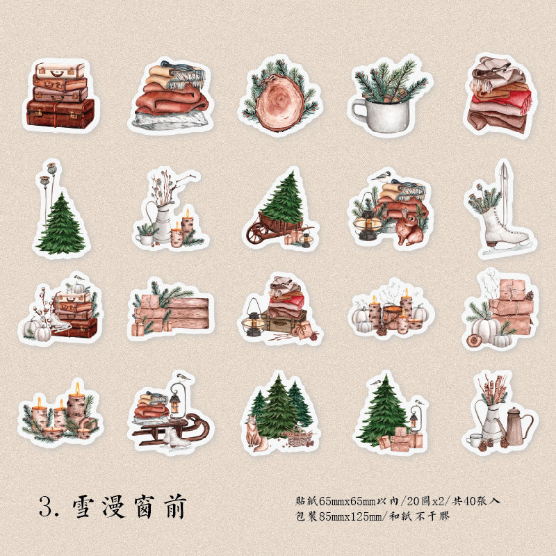 40pcs Scrapbook Stickers SYCY