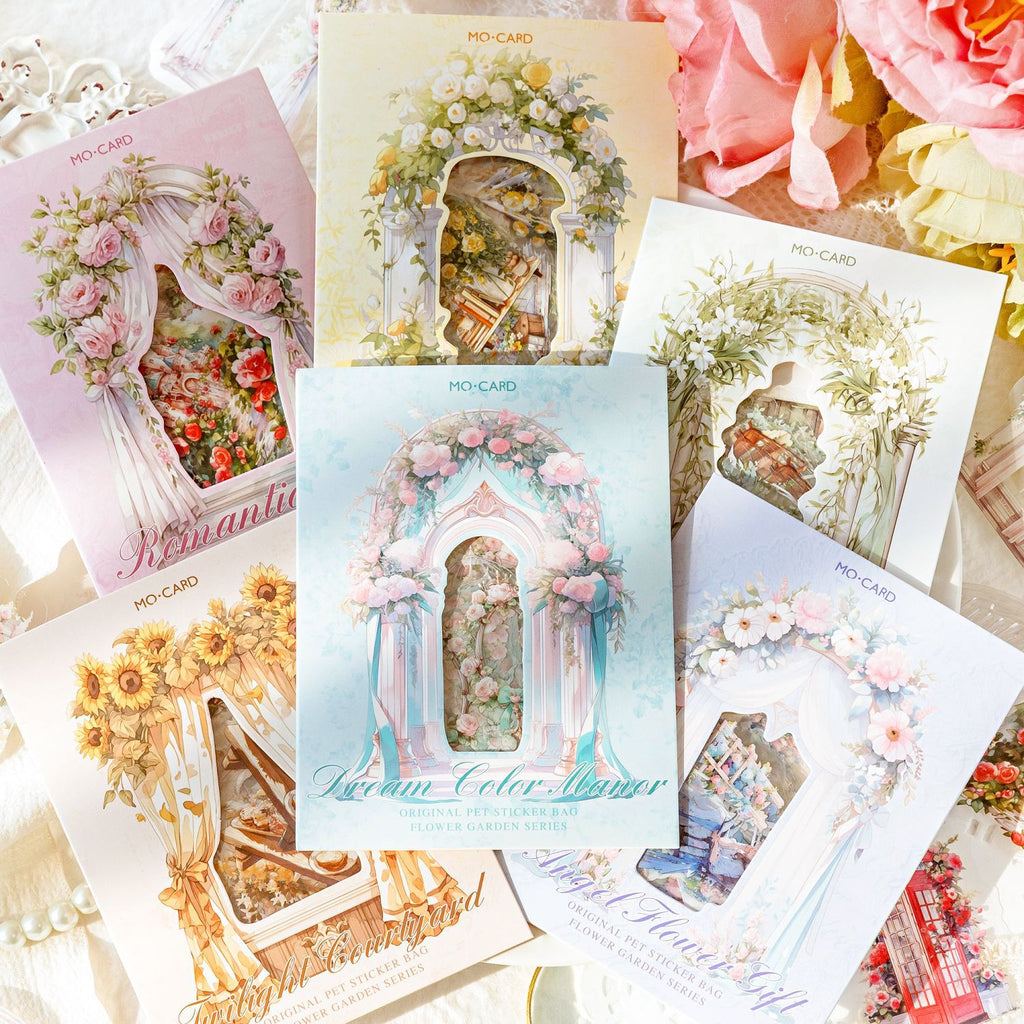 30 Pcs Floral PET Stickers HJTY