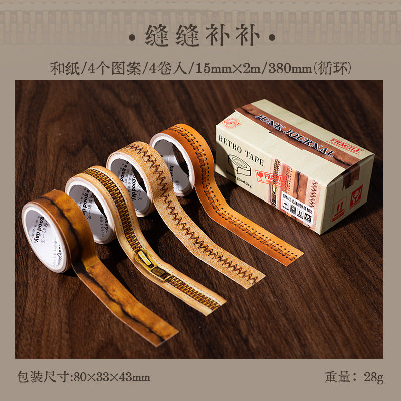 4 Rolls Washi Tape Set XZXX