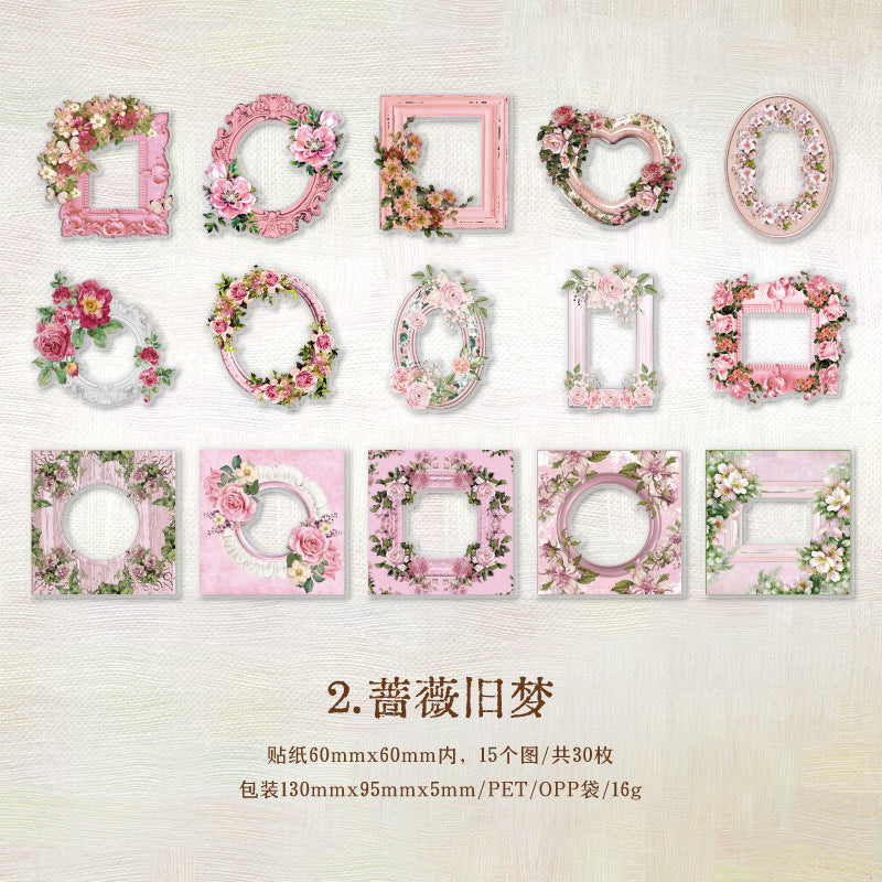 30 Pcs PET Stickers DJTH