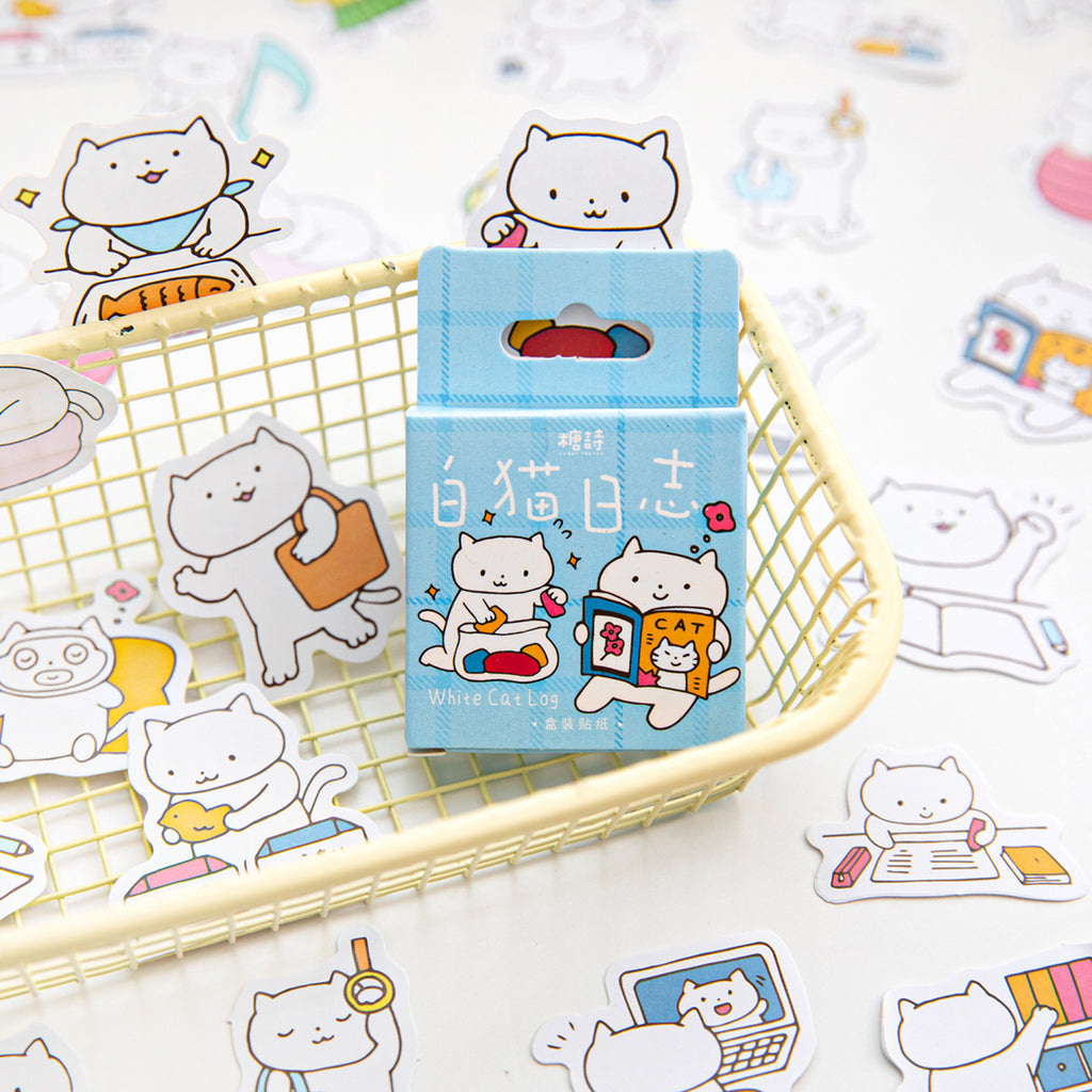 46pcs Cat Stickers DWZH