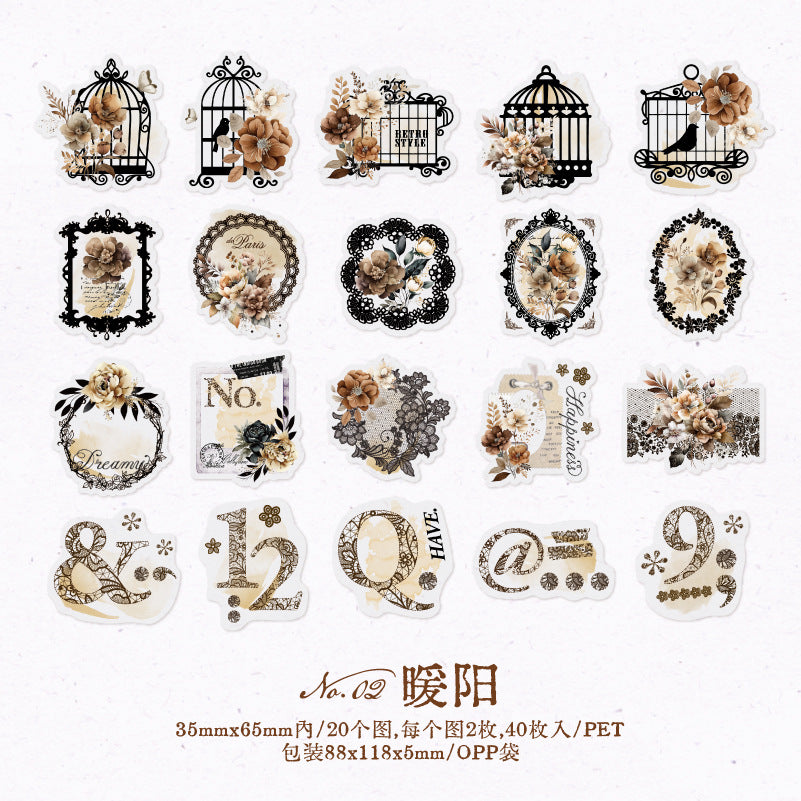 20pcs PET Frame Stickers JPJL