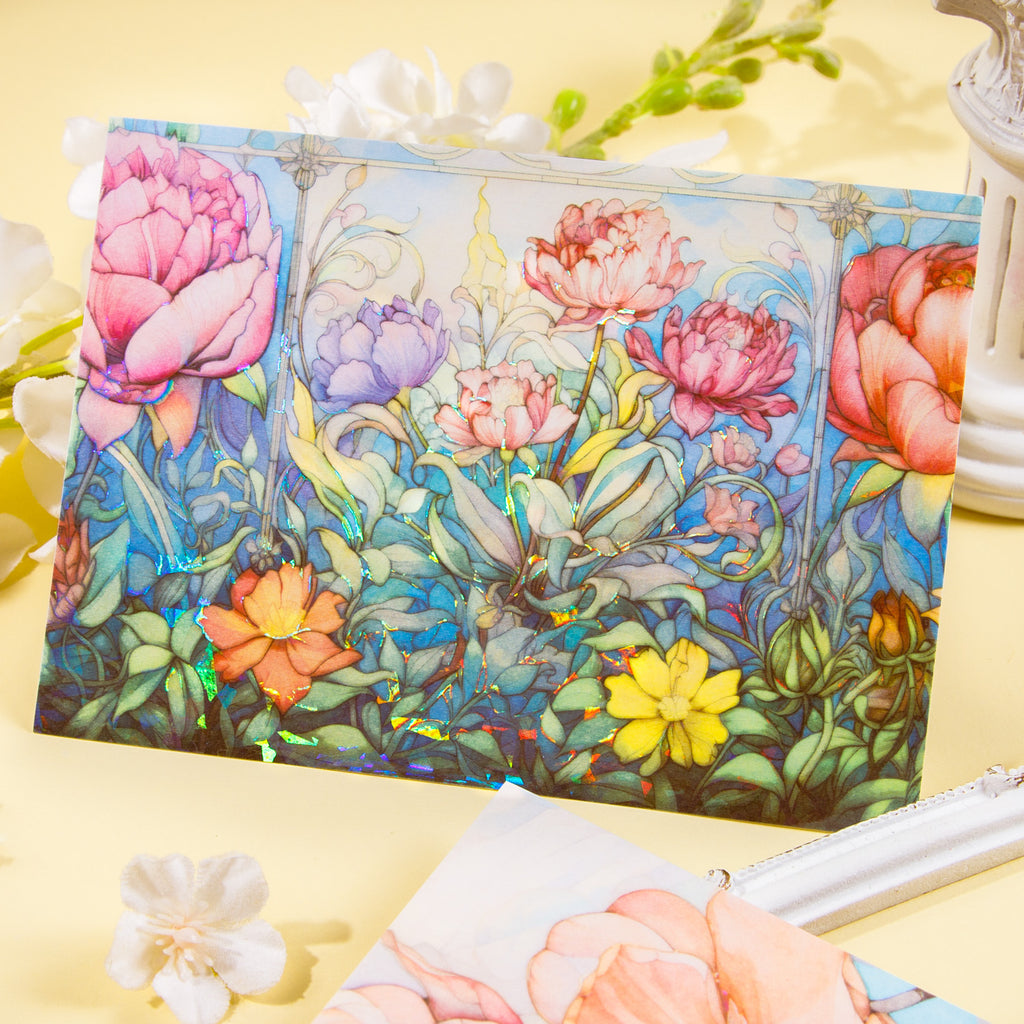 6 pcs Floral Washi Stickers Paper HMLL