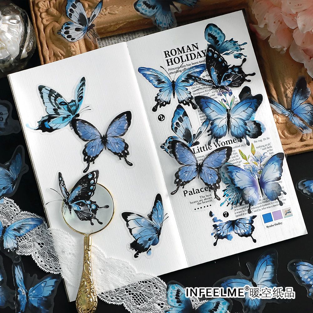 15 Pcs Butterfly Stickers Pack HDHC