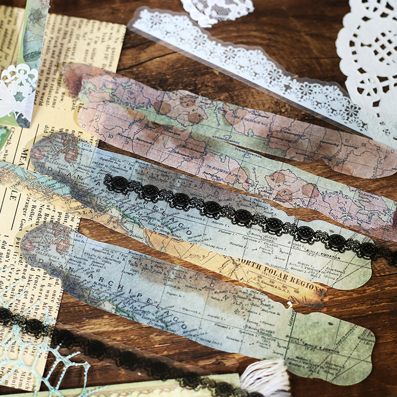 15pcs Vintage Lace Scrapbook Supplies Kit LMHL