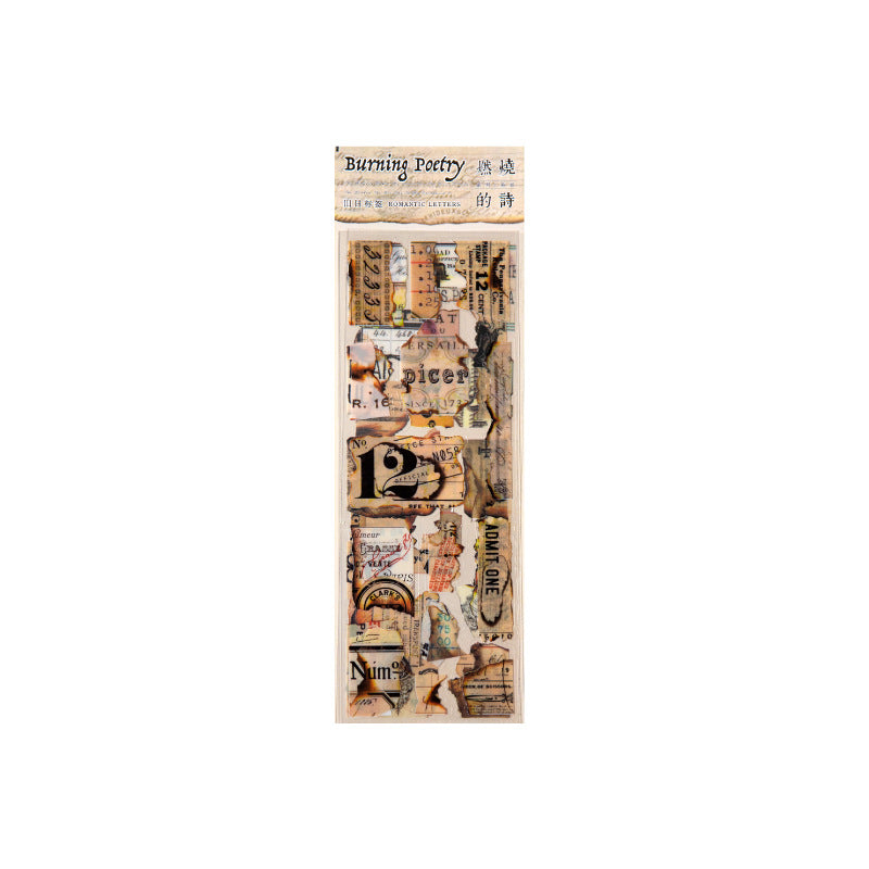 3 pcs Vintage Junk Journal Stickers RSDS
