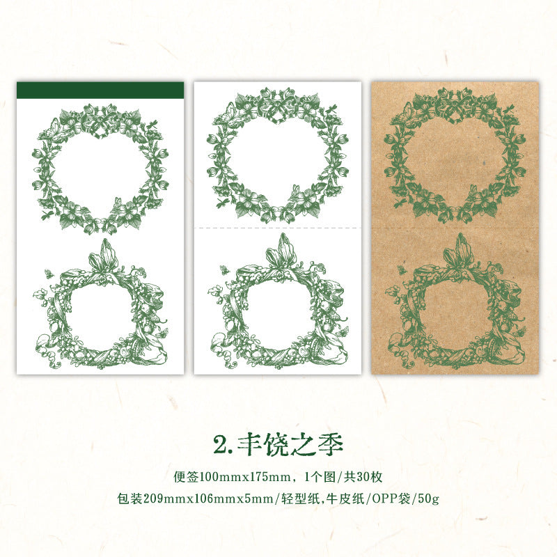 30 Pcs Vintage Notepad LMDHH