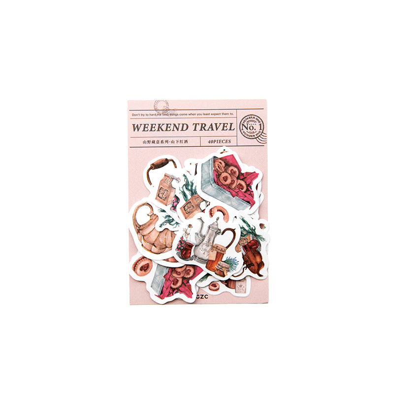 40pcs Scrapbook Stickers SYCY