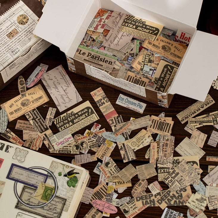 1008pcs Vintage Label Stickers BQHYL