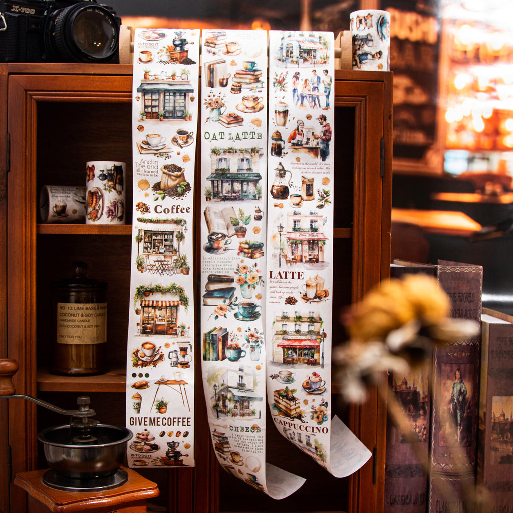 1 Roll Coffee Theme Washi Tape KFDK