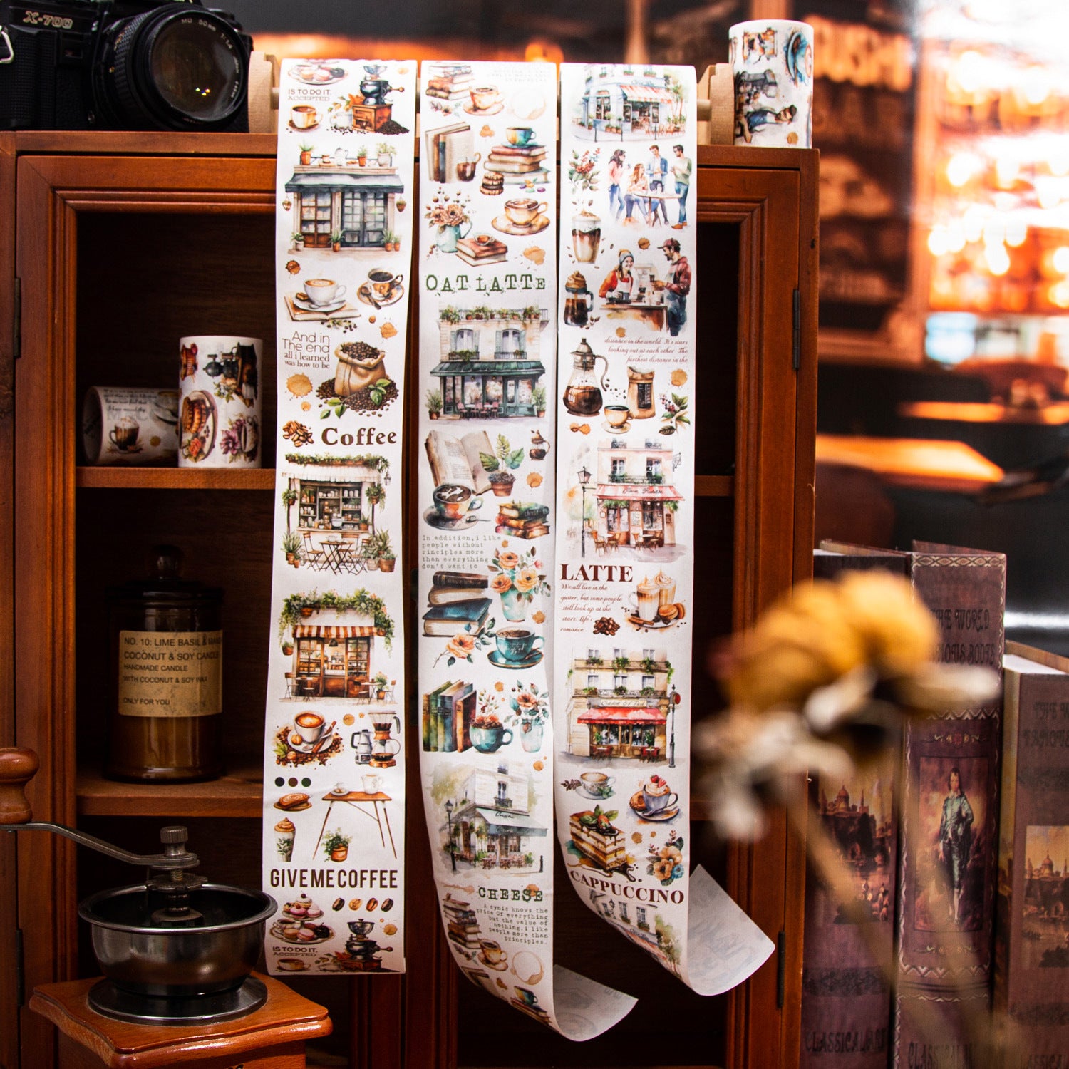 1 Roll Coffee Theme Washi Tape KFDK