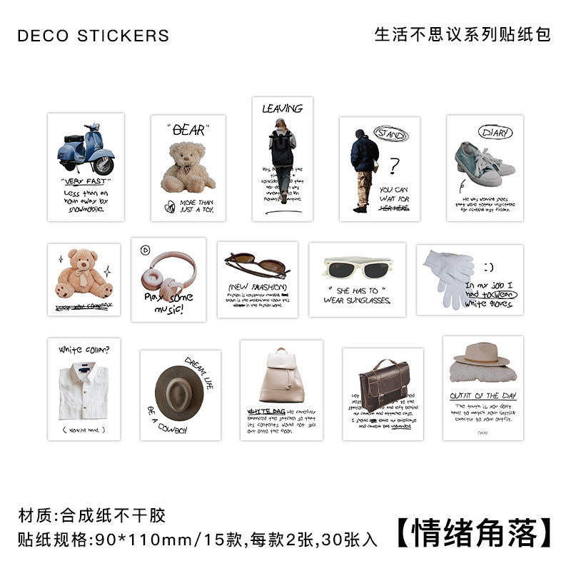30 Pcs Stikers Pack SHBSY
