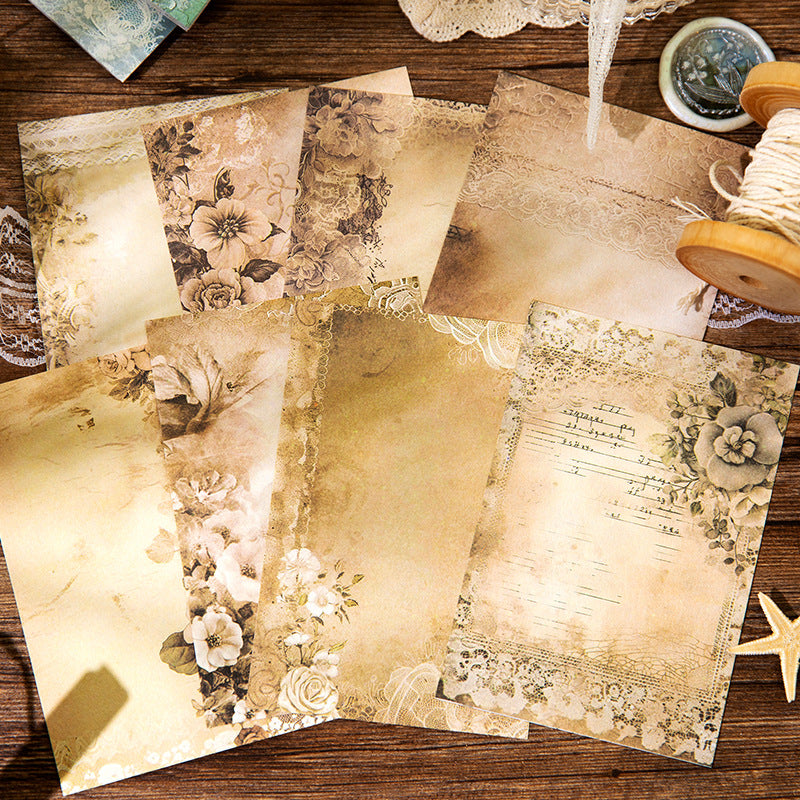 40pcs Vintage Scrapbook Paper CSJX