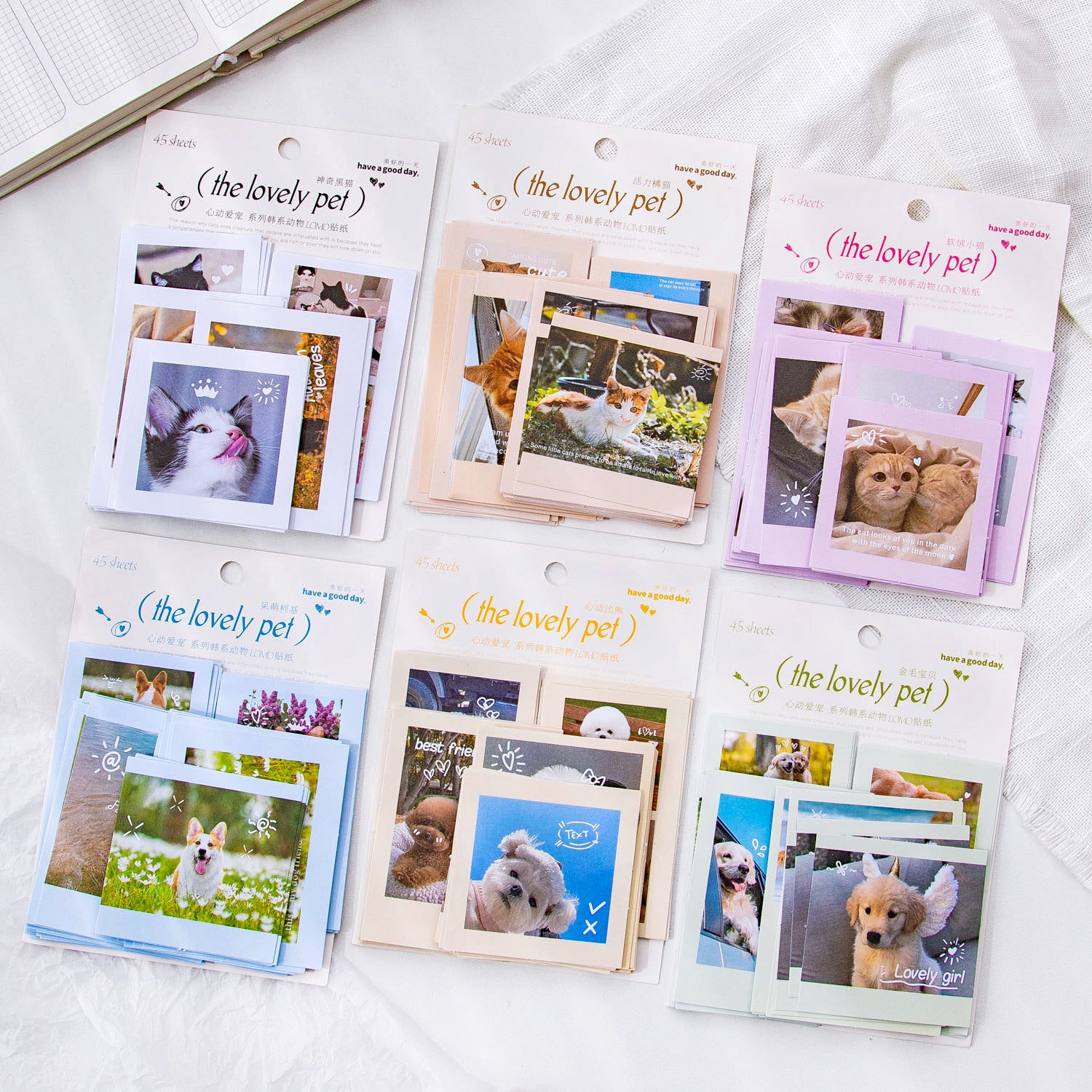 45 Pcs Dog Theme Stickers XDAC
