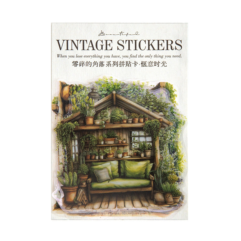 10pcs House PET Stickers LSJL