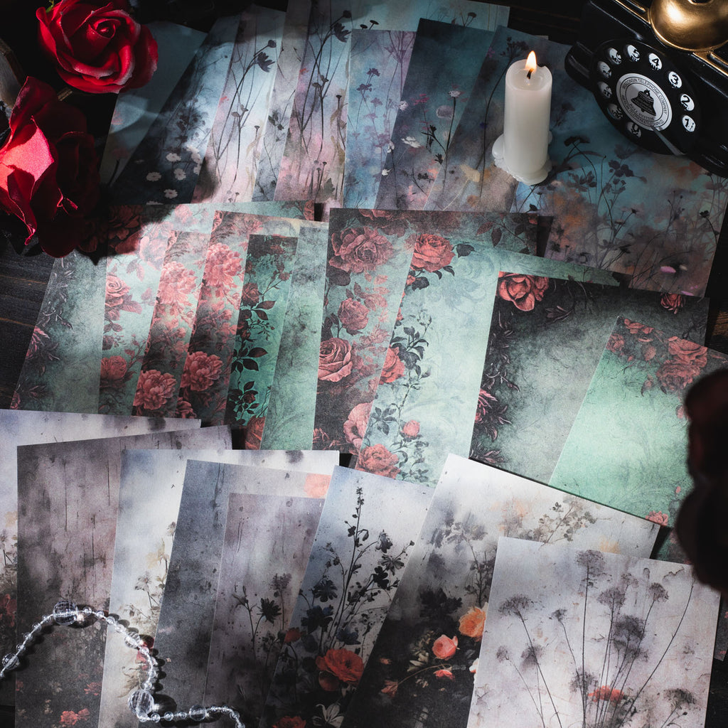 30 sheets Magic Garden Scrapbook Paper MFHY