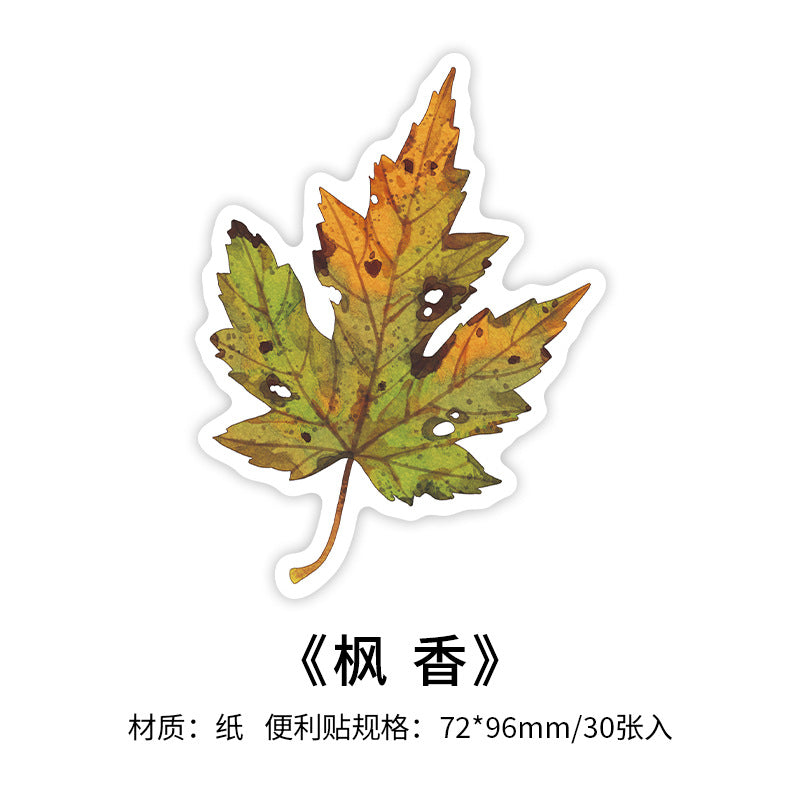 30 Pcs Leaf Notepad YLCS