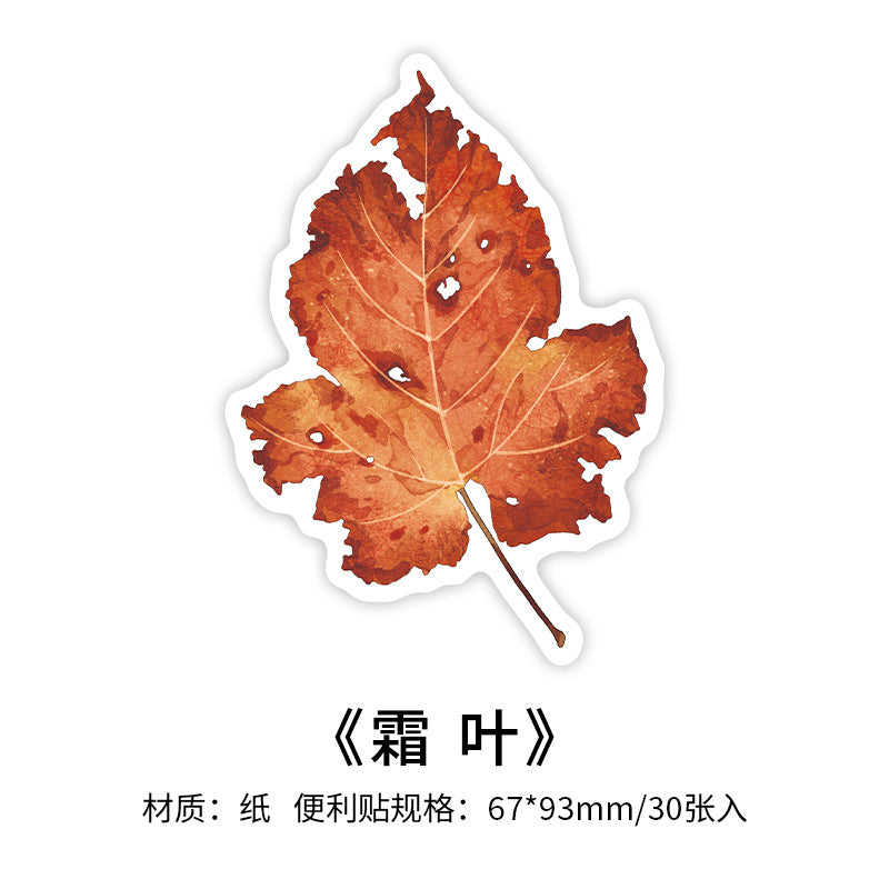 30 Pcs Leaf Notepad YLCS