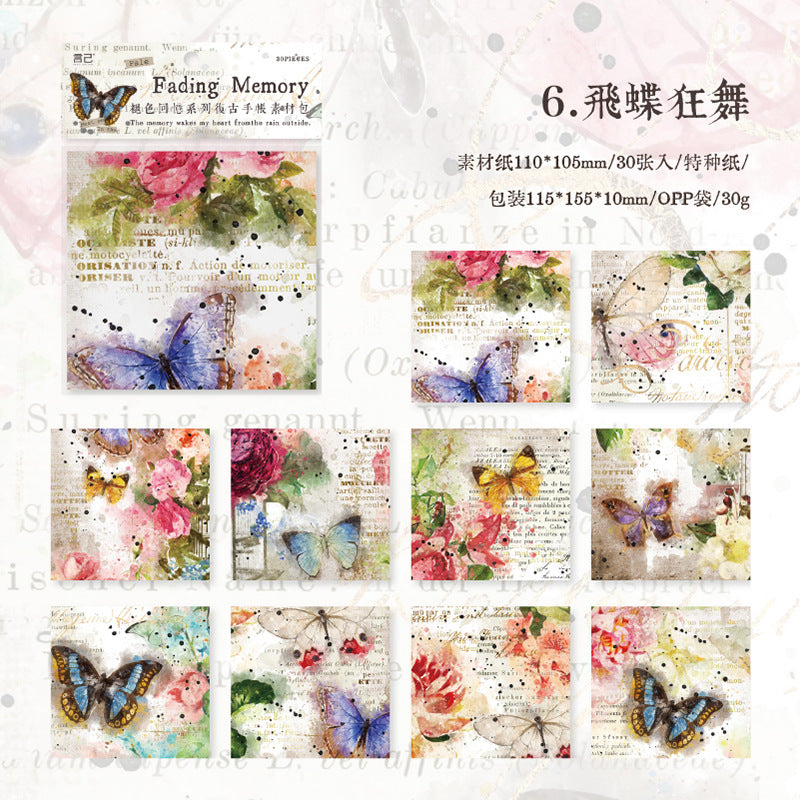 30Pcs Scrapbook Paper TSHY