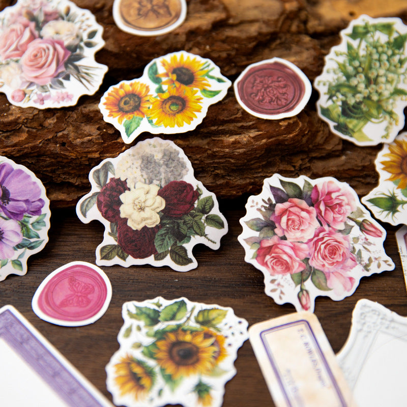 50pcs Vintage Stickers HXSY
