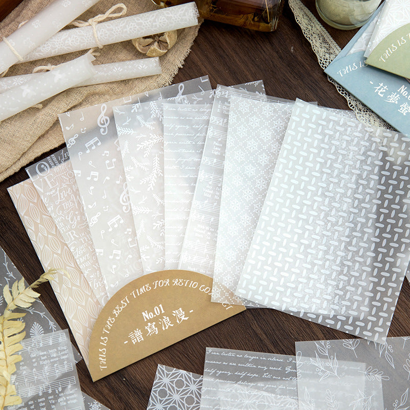 8pcs Scrapbook Paper QQSG