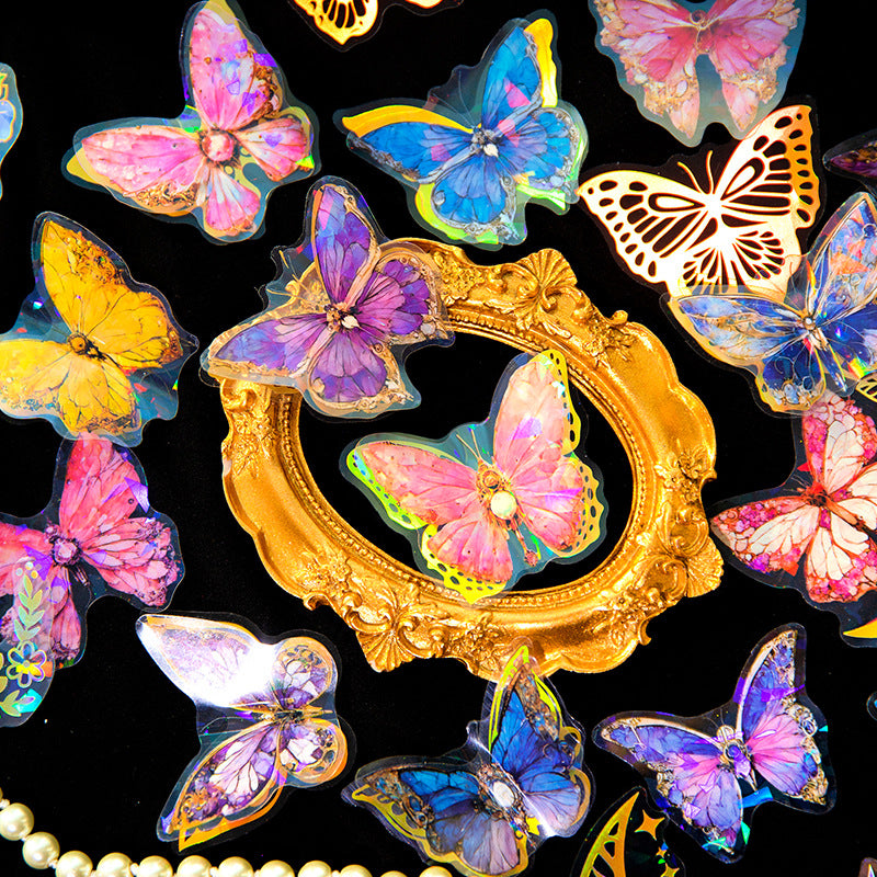 15pcs PET Butterfly Stickers ZZMD