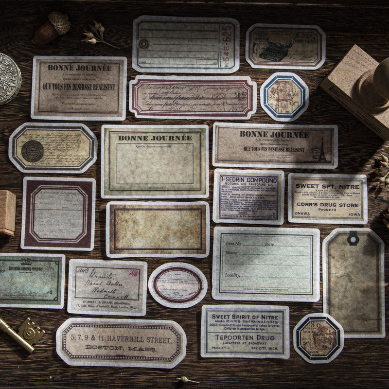 Baibiao Vintage Ticket Washi Stickers TLR01