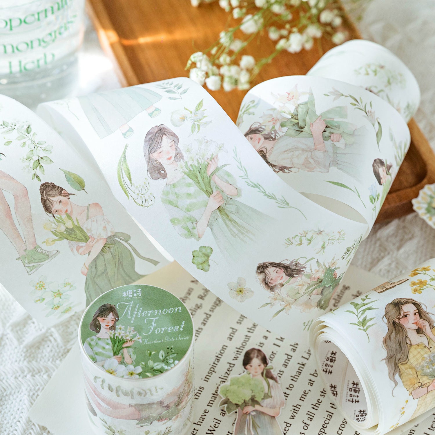 1 Roll Fashion Girl Washi Tape XDNH