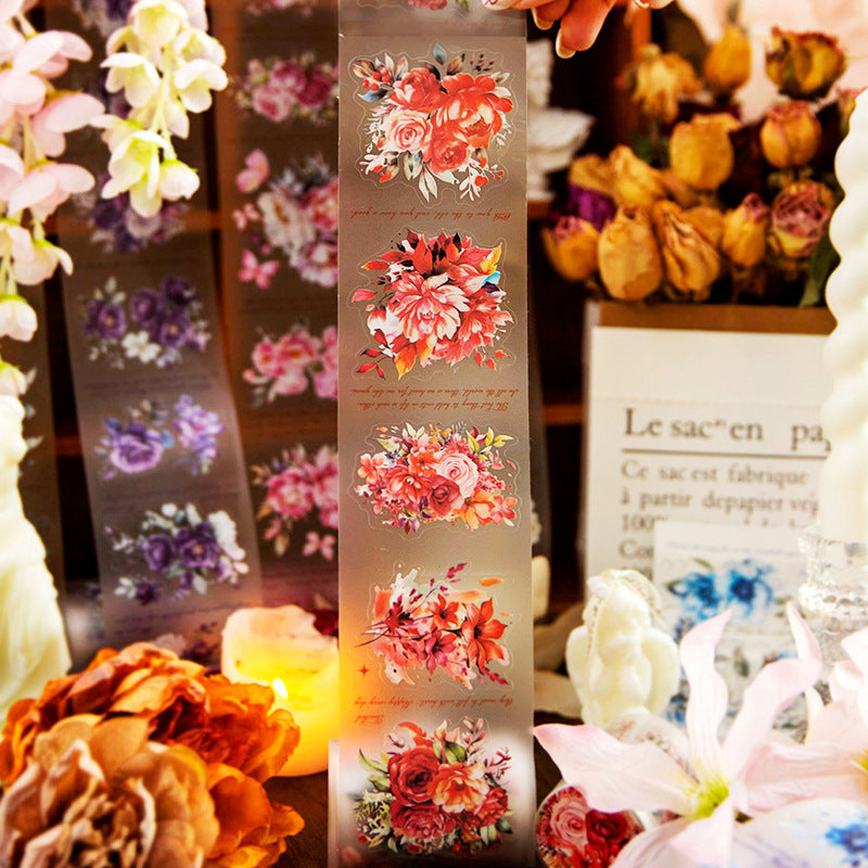 1 Roll Flowers PET Tape HHYLK