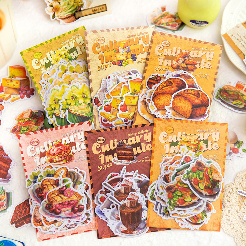 30Pcs Dessert Stickesr MSXY