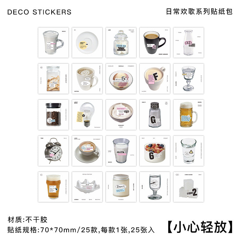 25 Pcs Decoration Stickers RCHG