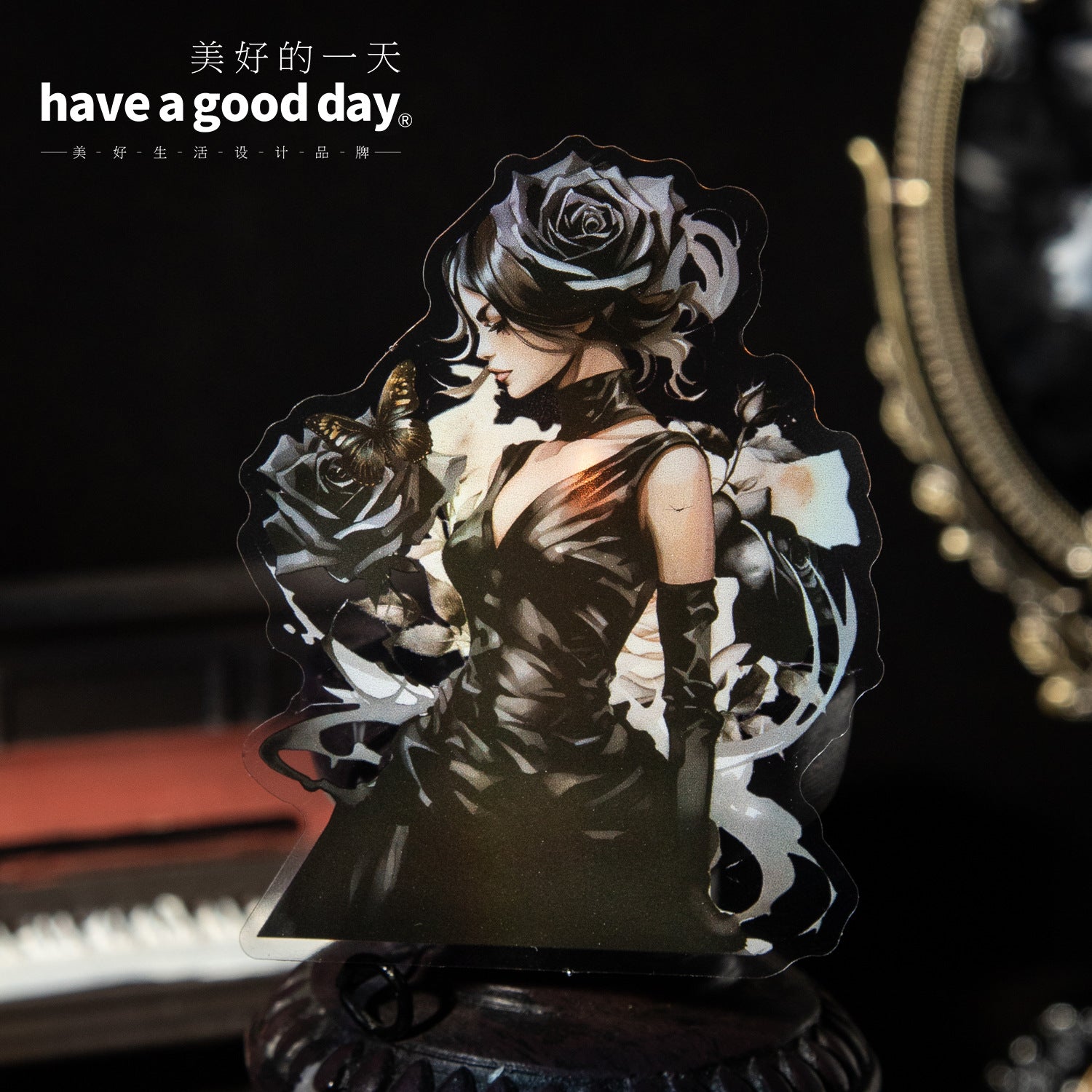 30 Pcs Gothic Girl PET Stickers GTSN