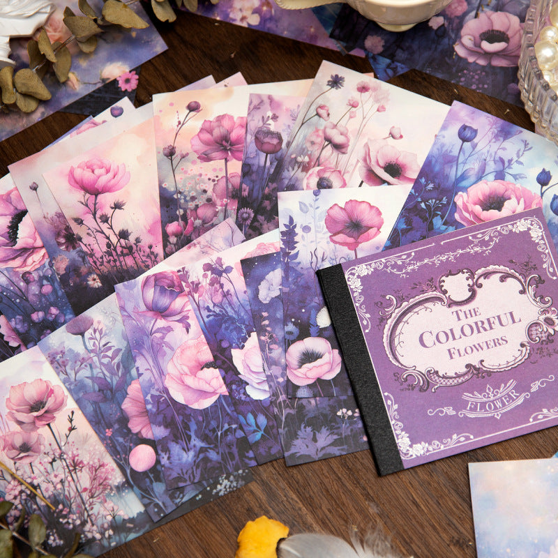 30 Pcs Floral Scrapbook Paper DCHH
