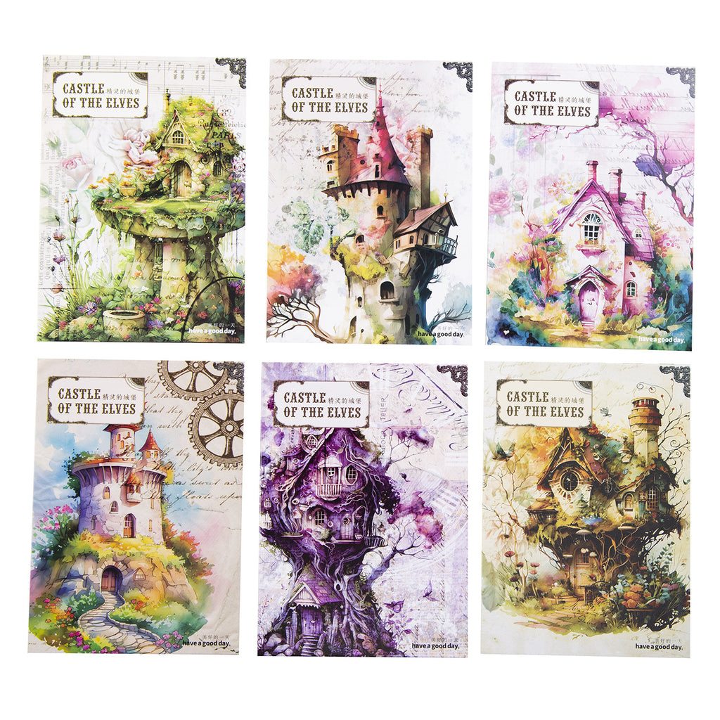 30 sheets Castle Scrapbook Paper JLDCB